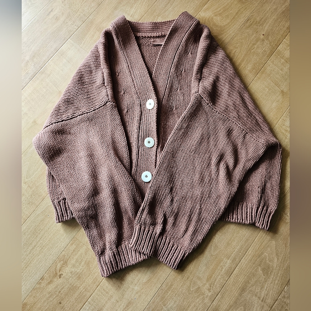 Babaa Brown Cardigan Sweater No. 22